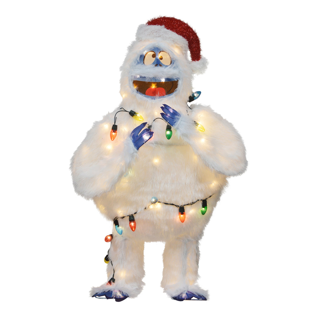 ProductWorks 48 Inch Bumble Pre-Lit Christmas Yard Holiday Decoration(For Parts)