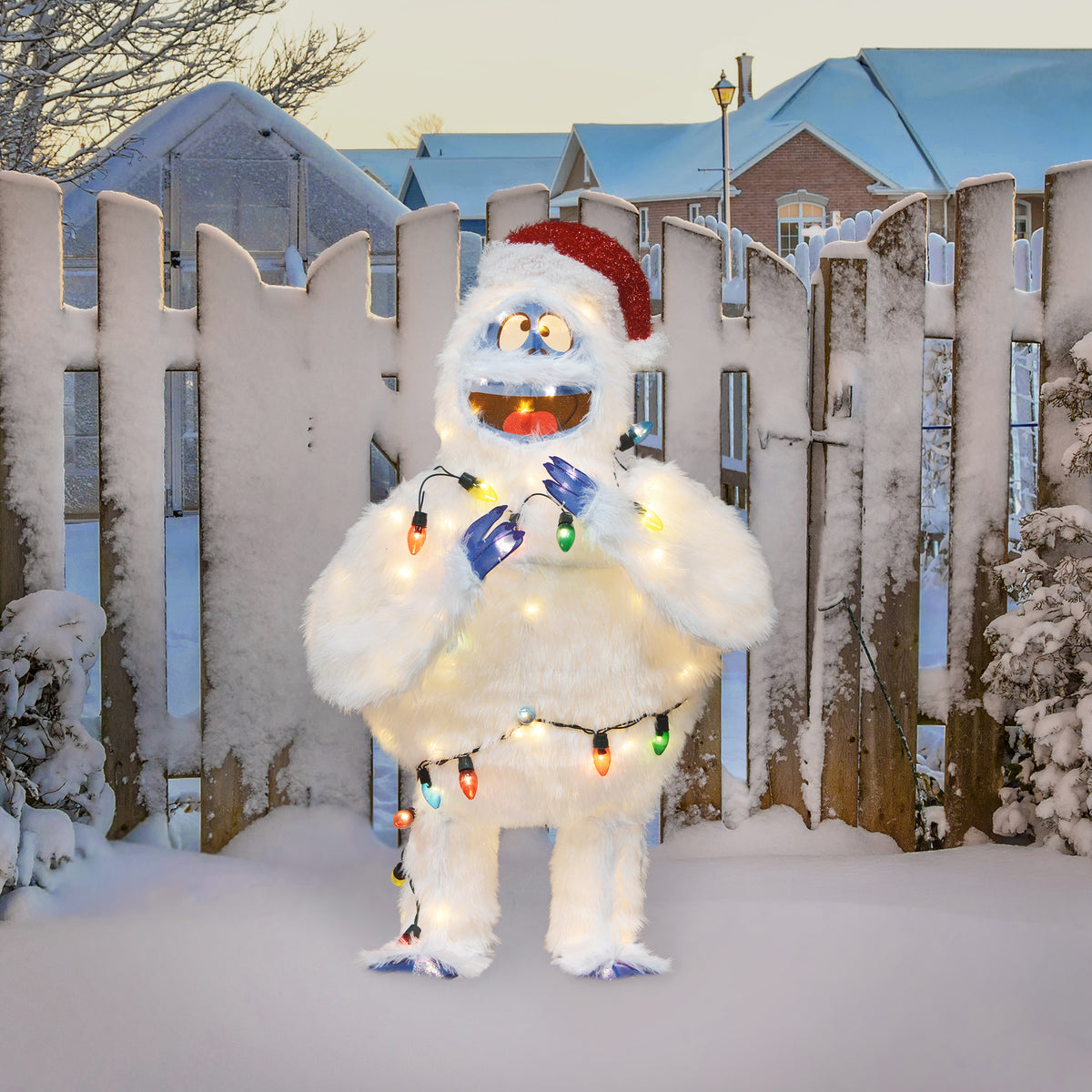 ProductWorks 48" Bumble 3D LED Pre-Lit Holiday Yard Decor w/Light Strand (Used)
