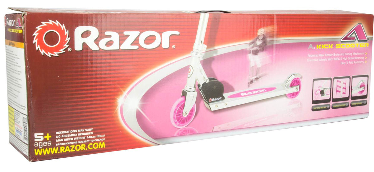 Razor A Kick Scooter Boys/Girls (Pink) - Lightly Used