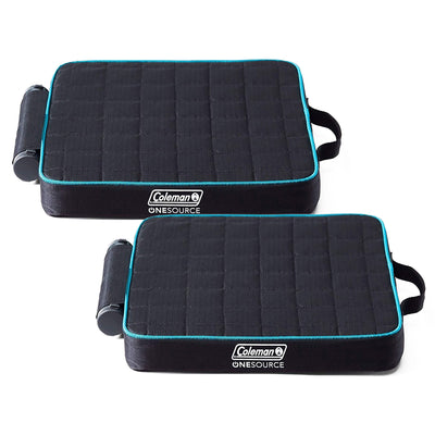 Coleman OneSource Outdoor Heated Camping Chair Pad w/Rechargable Battery, 2 Pack - VMInnovations