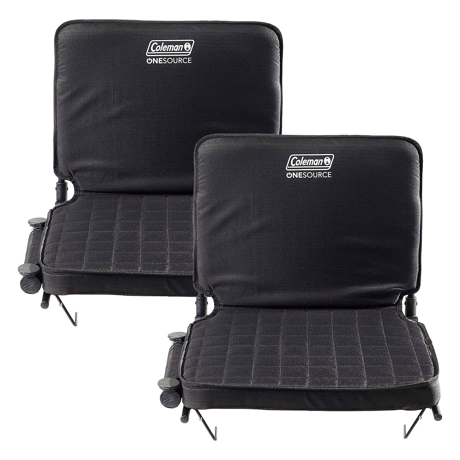 Coleman OneSource 17" Foldable Padded Rechargeable Heated Stadium Seat (2 Pack) - VMInnovations