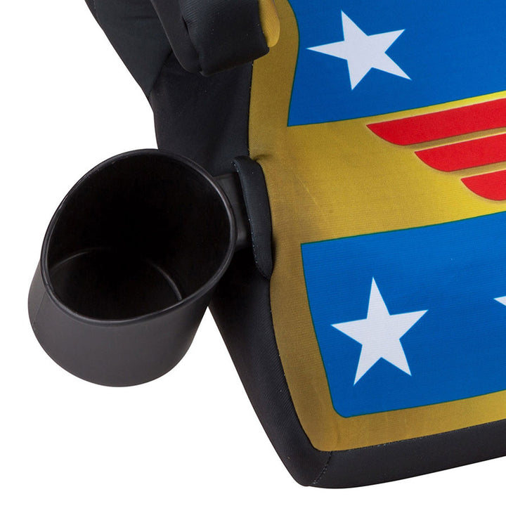 KidsEmbrace Wonder Woman Backless Booster Car Seat for Kids 4 Years and Up