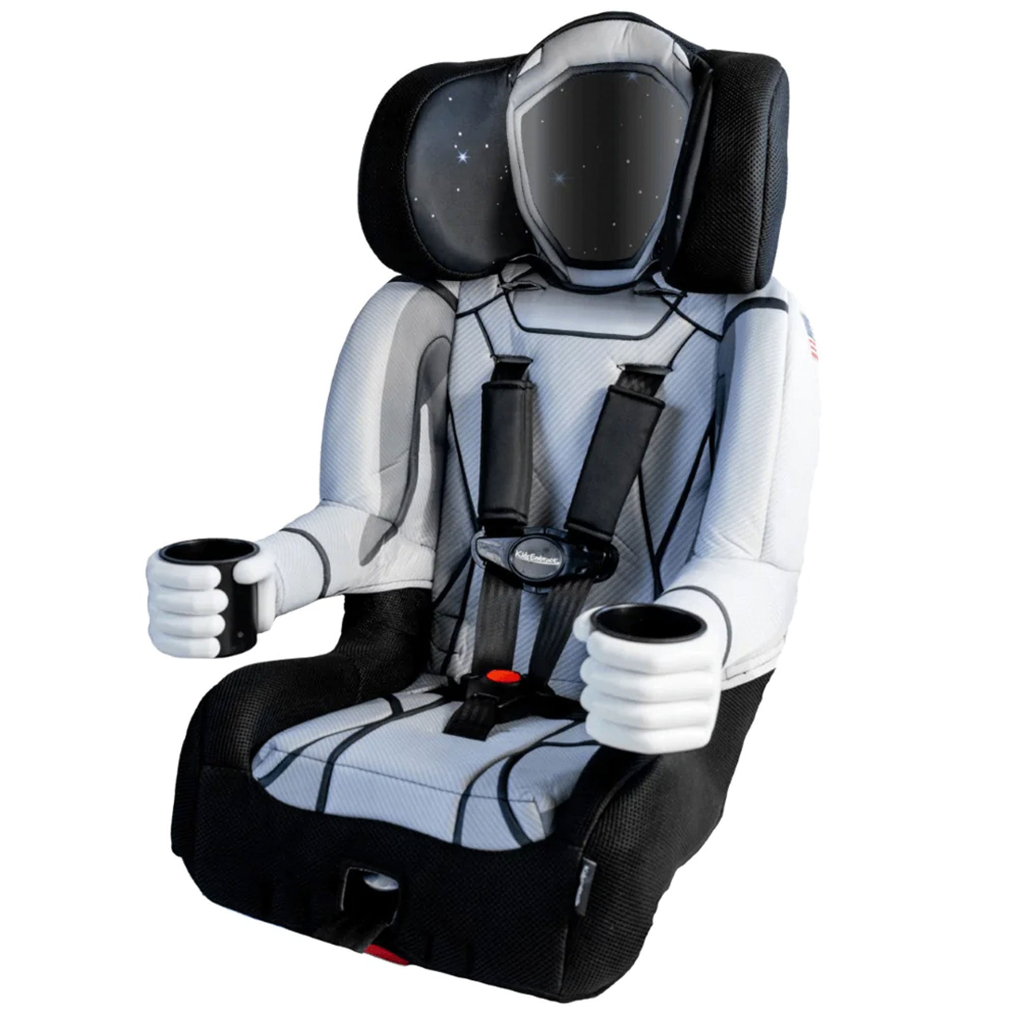 KidsEmbrace 2-in-1 Convertible 5 Point Harness Booster Car Belt Seat, Astronaut - VMInnovations