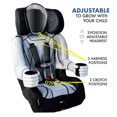 KidsEmbrace 2-in-1 Convertible 5 Point Harness Booster Car Belt Seat, Astronaut - VMInnovations