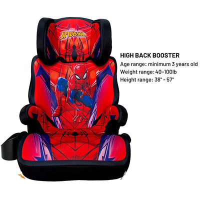 KidsEmbrace Marvel Spider-Man High Position Back Toddler Convertible Car Seat - VMInnovations