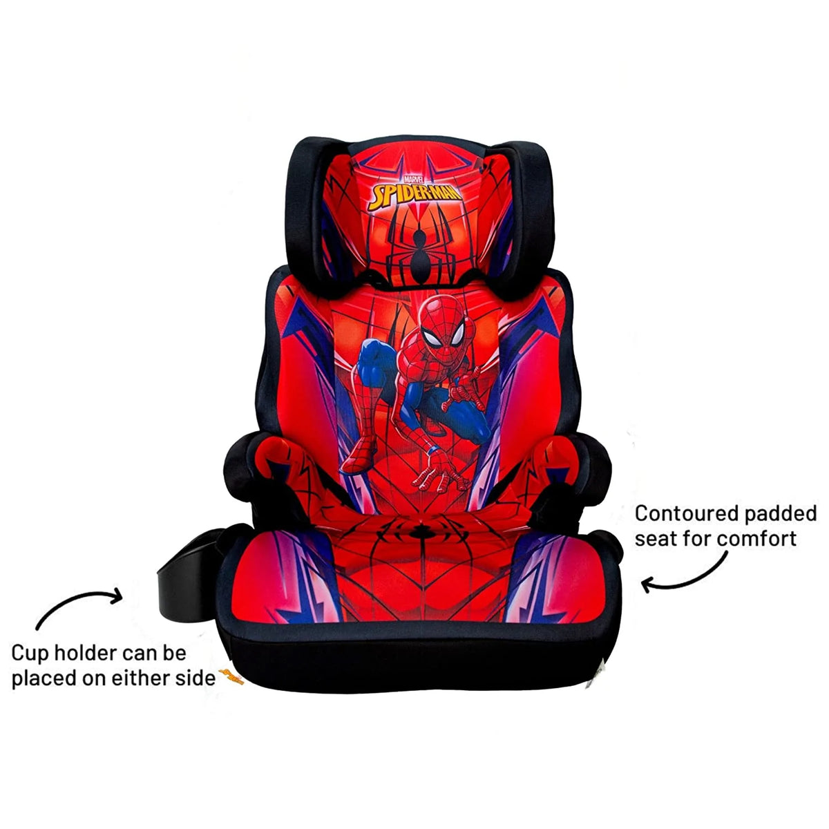 KidsEmbrace Marvel Spider-Man High Position Back Toddler Convertible Car Seat - VMInnovations