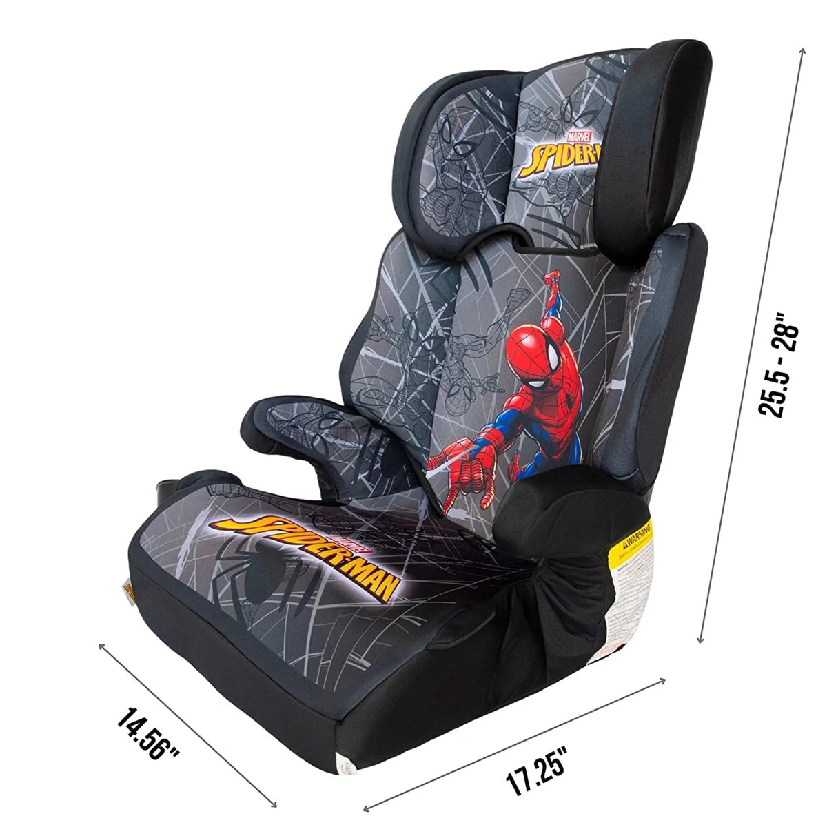 KidsEmbrace Marvel Spider-Man High Position Back Toddler Convertible Car Seat - VMInnovations