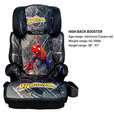 KidsEmbrace Marvel Spider-Man High Position Back Toddler Convertible Car Seat - VMInnovations