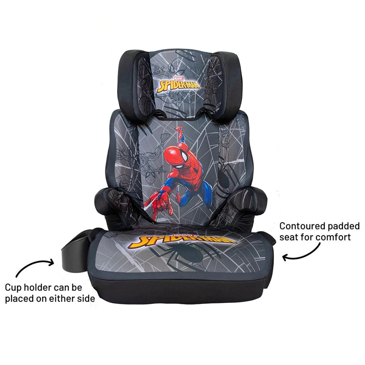 KidsEmbrace Marvel Spider-Man High Position Back Toddler Convertible Car Seat - VMInnovations