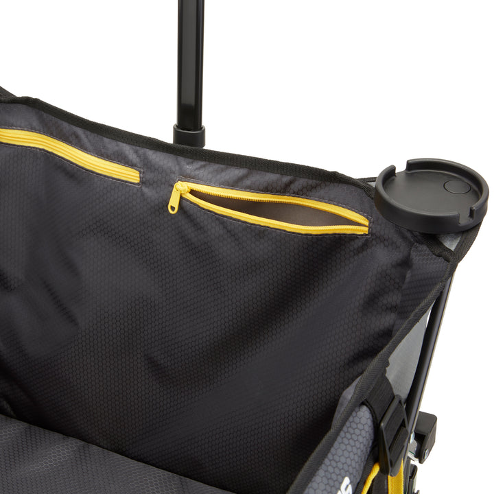 Gorilla Carts 7 CubicFeet Foldable Beach Wagon with Oversized Bed Gray(Open Box) - VMInnovations