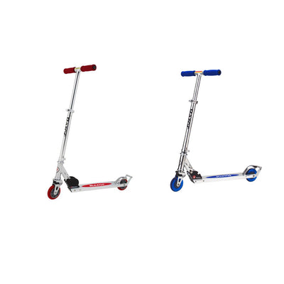 Razor A2 Aluminum Kick Scooter Boys/Girls, Red and Razor A2 Kick Scooter, Blue