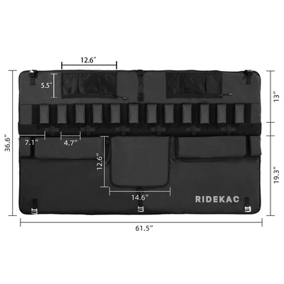 Mid-Size & Compact Truck Tailgate Pad for 5 Bikes w/ 2 Storage Pockets (Used) - VMInnovations
