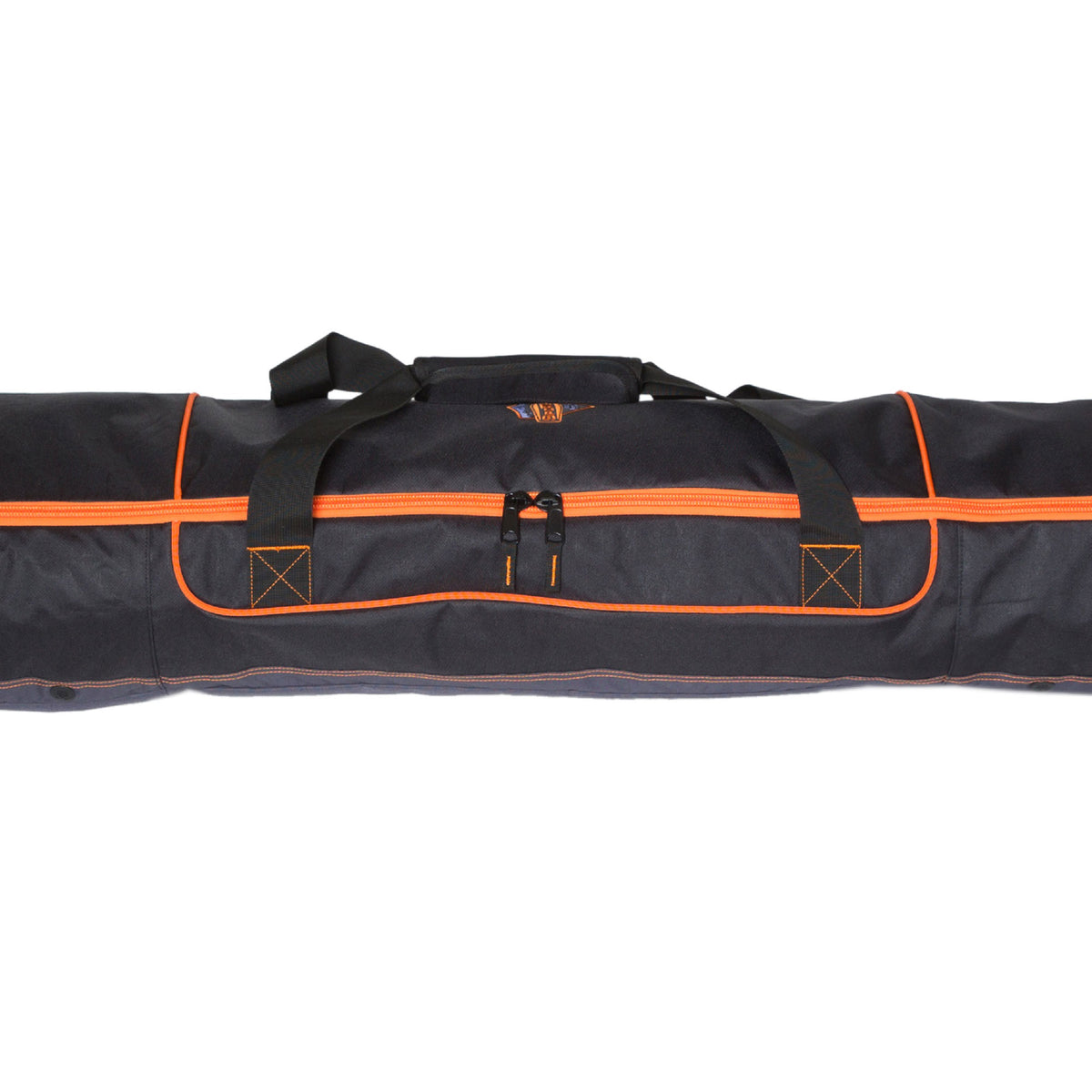 Sportube Traveler Padded 6Ft Pair Ski & Pole Luggage Bag, Black/Orange (Used)