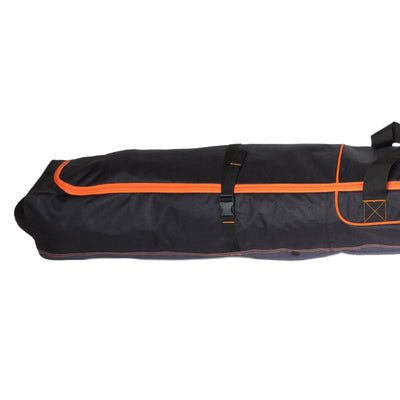 Sportube Traveler Padded 6Ft Pair Ski & Pole Luggage Bag, Black/Orange (Used)