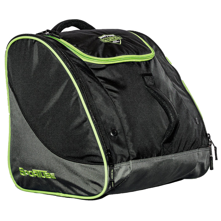 Sportube Freerider 70 Liter Padded Ski Boot & Gear Backpack Bag, Green/Black