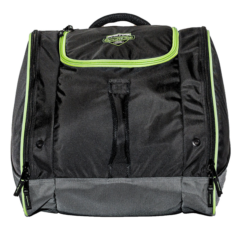 Sportube Freerider 70 Liter Padded Ski Boot & Gear Backpack Bag, Green/Black