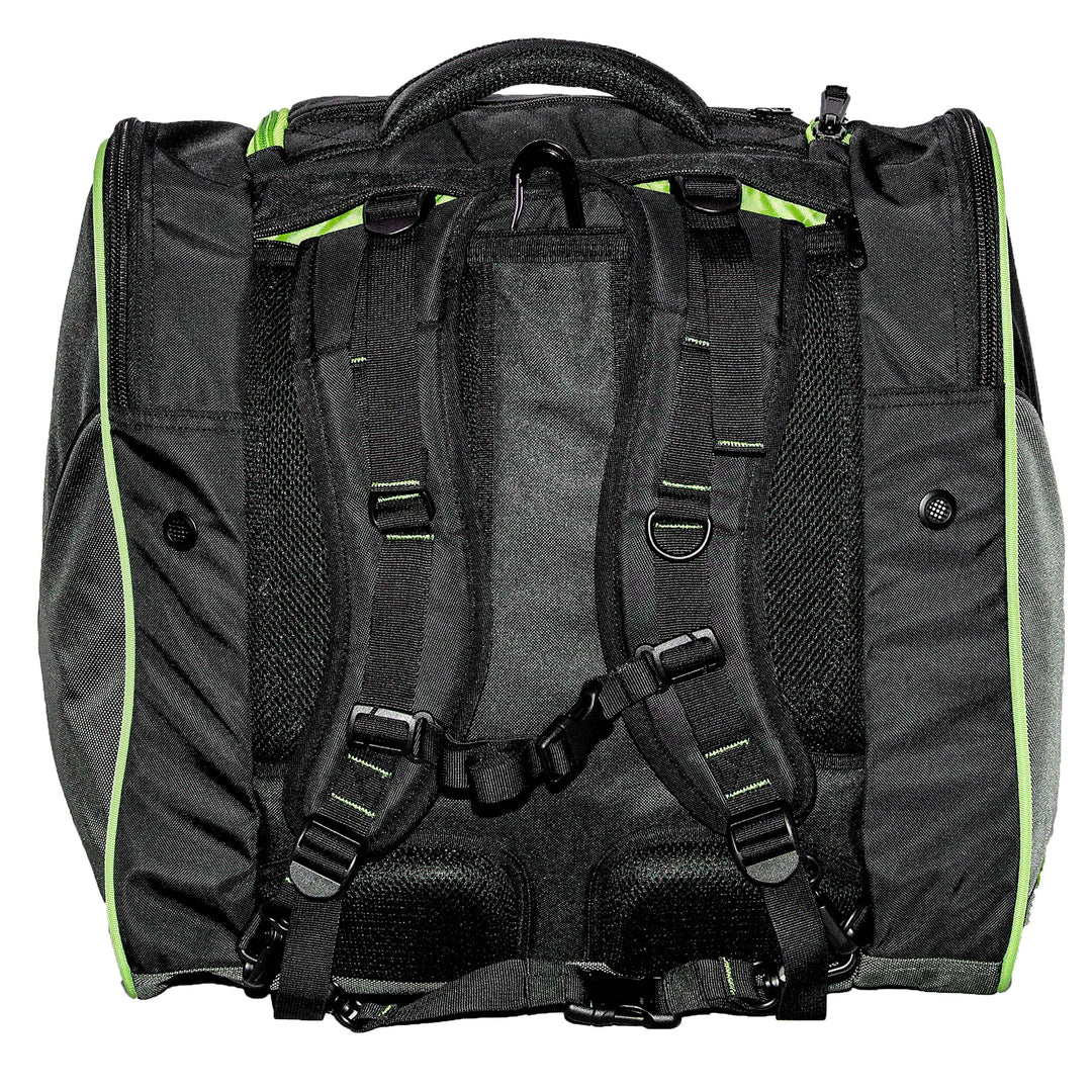 Sportube Freerider 70 Liter Padded Ski Boot & Gear Backpack Bag, Green/Black