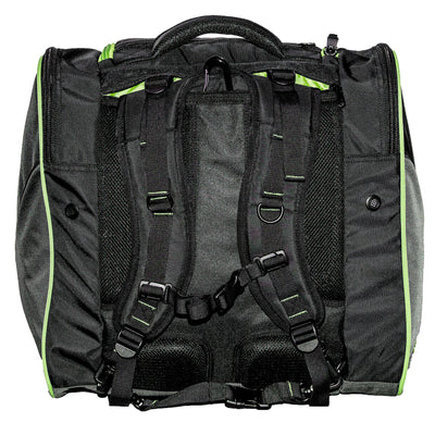 Sportube Freerider 70 Liter Padded Ski Boot & Gear Backpack Bag, Green/Black