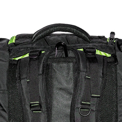 Sportube Freerider 70 Lt Padded Ski Boot & Gear Backpack,Green/Black(Open Box) - VMInnovations