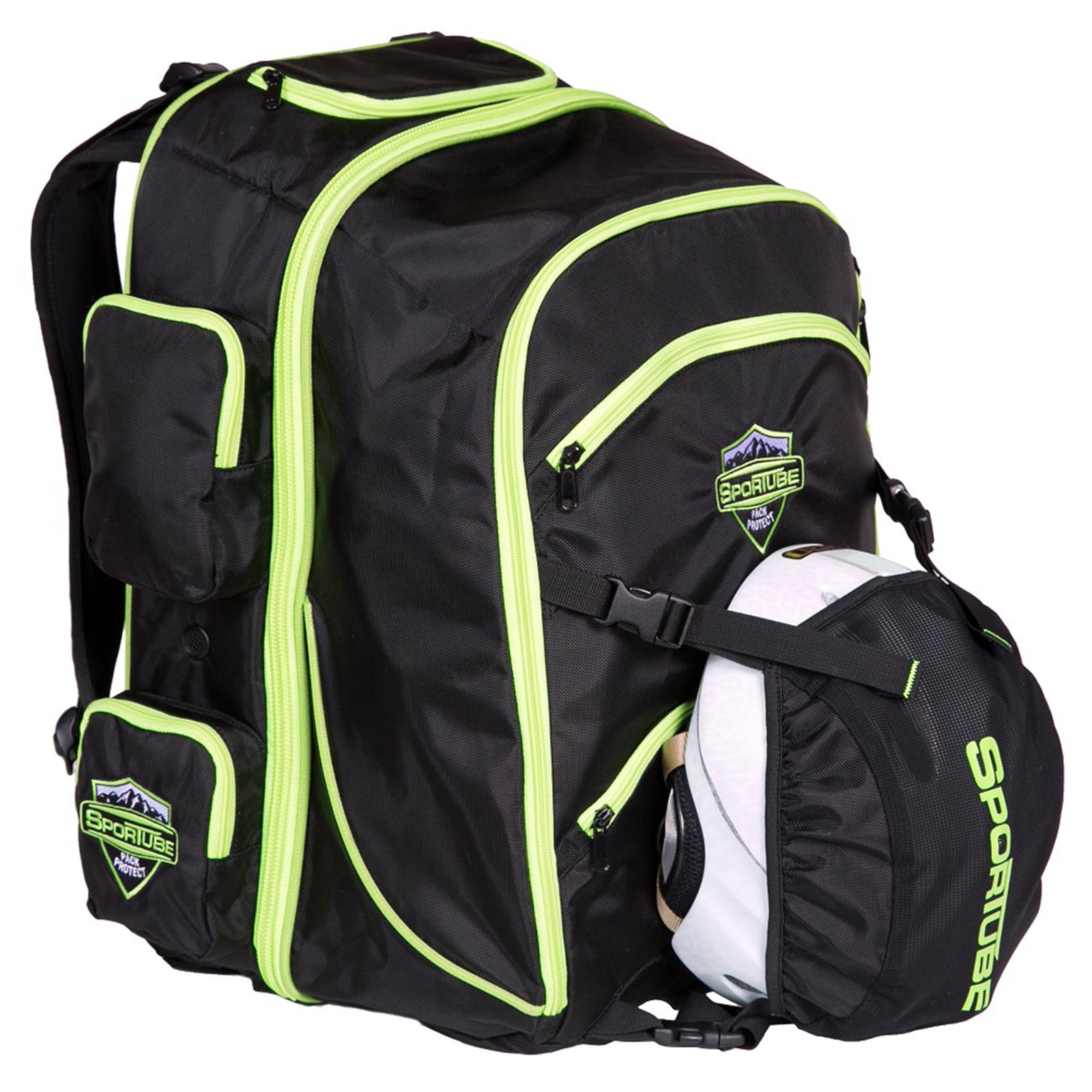 Sportube 44 Liter Overheader Airline Carry On Padded Gear & Boot Backpack, Green - VMInnovations