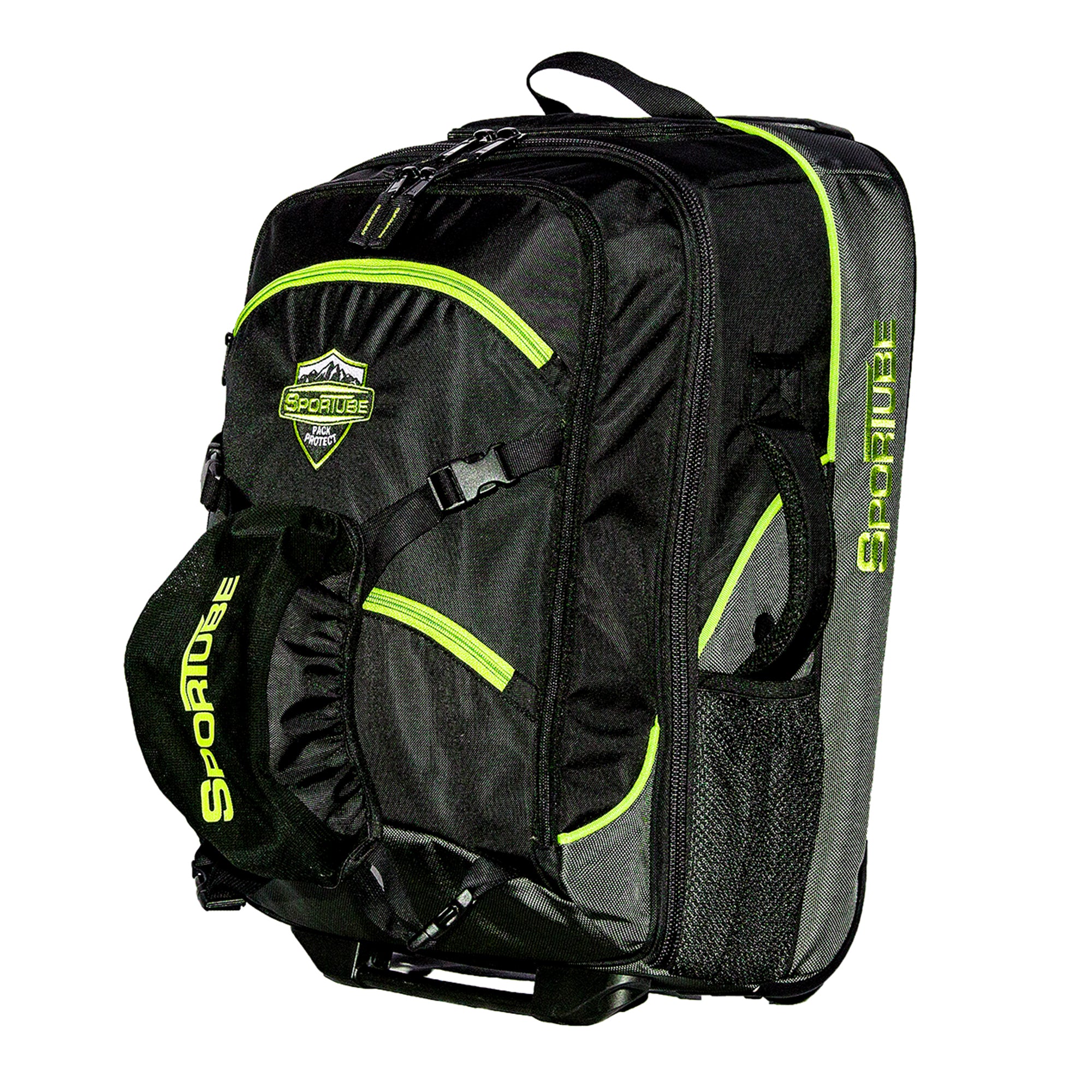 Cabin Cruiser Wheeled Carry On Padded Gear & Travel Boot Bag, Green (Used) - VMInnovations