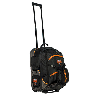 Sportube Cabin Cruiser Wheeled Carry On Padded Gear & Travel Boot Bag, Orange - VMInnovations