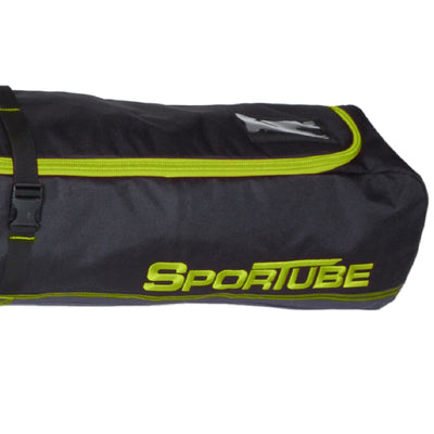 Sportube Traveler Padded 6' Single Pair Ski & Pole Luggage Bag, Blk/Green (Used)