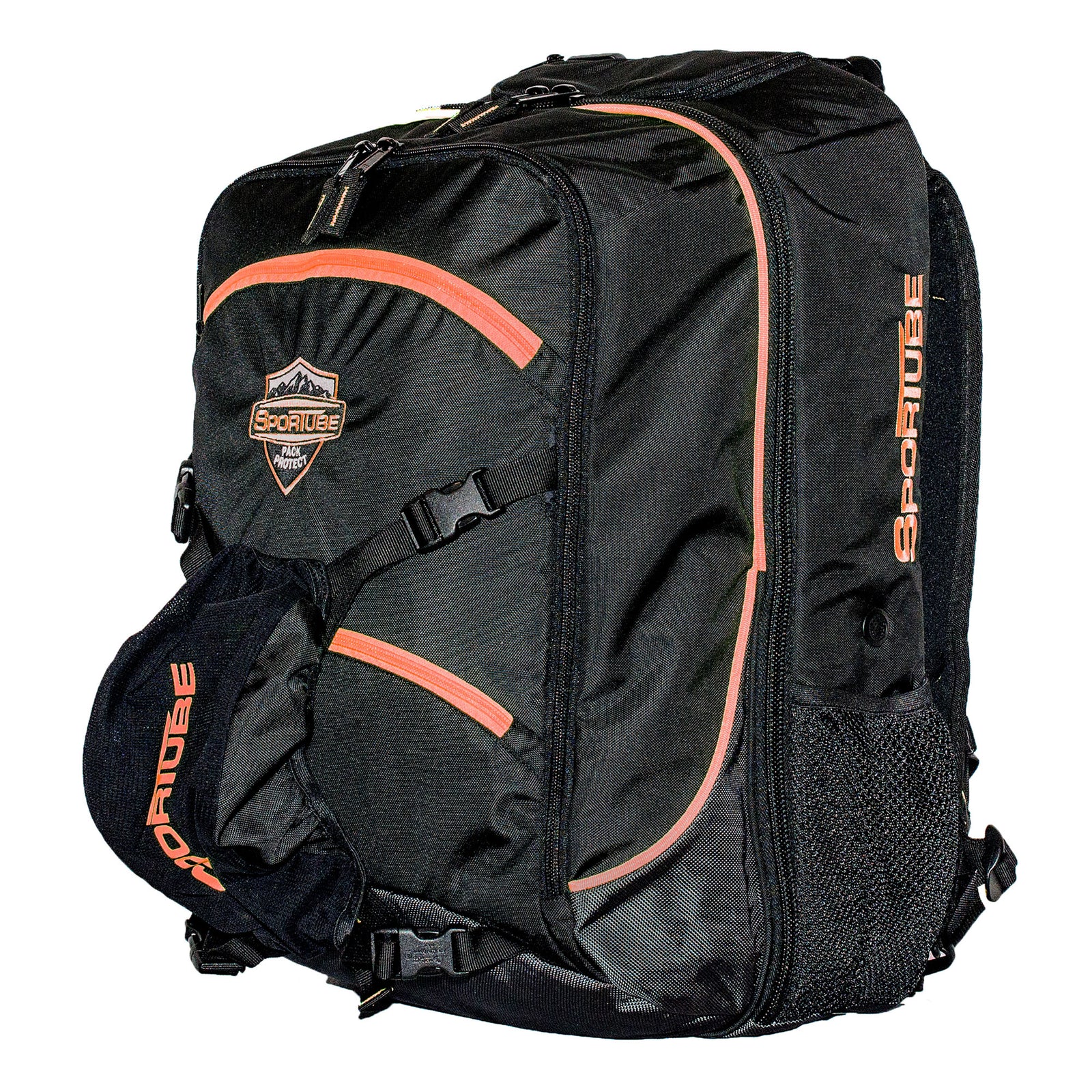 Sportube 44L Overheader Airline Carry On Padded Gear & Boot Backpack, Orange - VMInnovations