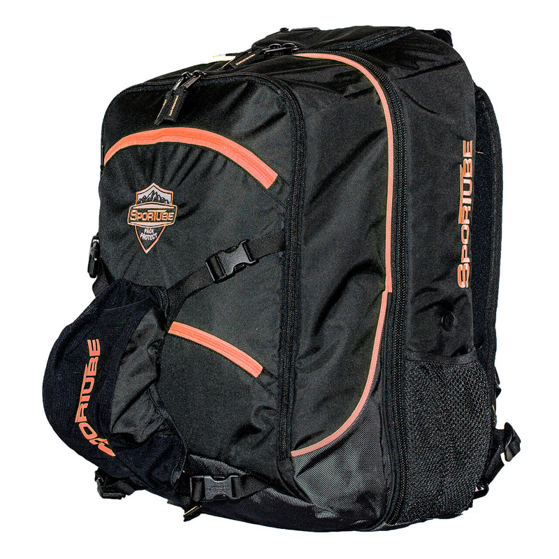 Sportube 44L Overheader Airline Carry On Padded Gear & Boot Backpack, Orange