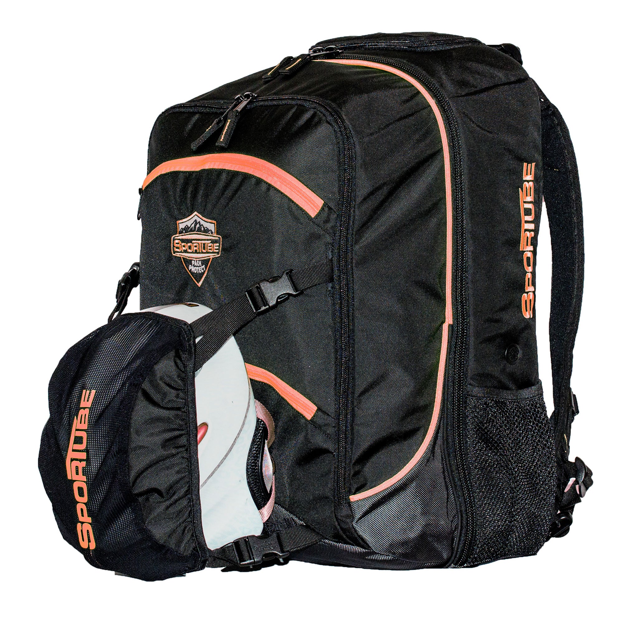 Sportube 44L Overheader Airline Carry On Padded Gear & Backpack, Orange (Used) - VMInnovations