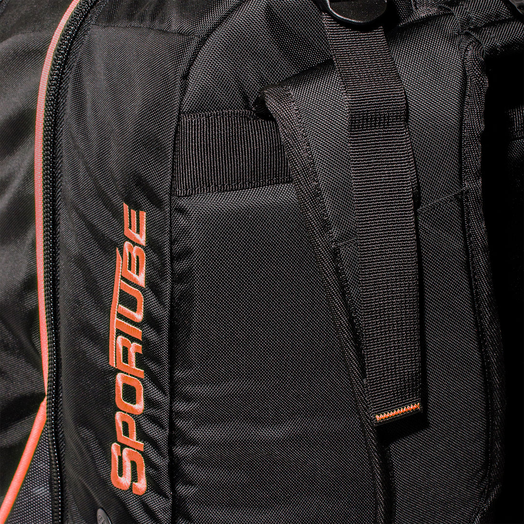 Sportube 44L Overheader Airline Carry On Padded Gear & Backpack, Orange (Used)