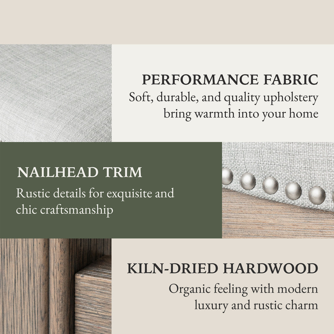 Maven Lane Adrien Saddle Bar Stool, Reclaimed Oak, Counter Height(Used) (2 Pack) - VMInnovations