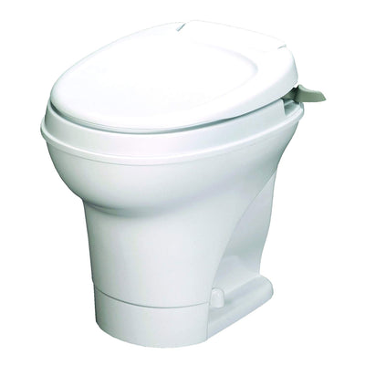 Thetford Aqua Magic V Hand Flush RV Recreational Vehicle Toilet, White (Used)