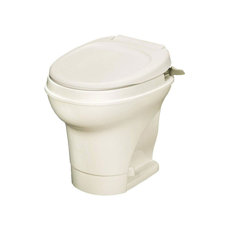 Thetford Aqua Magic V Hand Flush RV Travel High Profile Toilet, Parchment (Used)