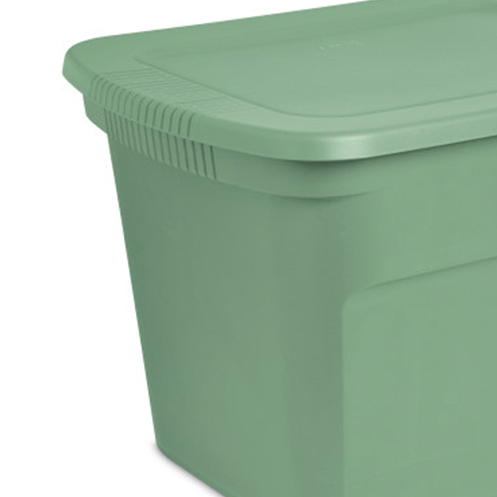Sterilite 18 Gallon Stackable Storage Tote with Handles, Crisp Green (8 Pack) - VMInnovations