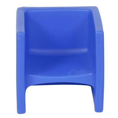 Children's Factory Indoor Outdoor Kids Cube Chair For Classroom & Playroom, Blue - VMInnovations