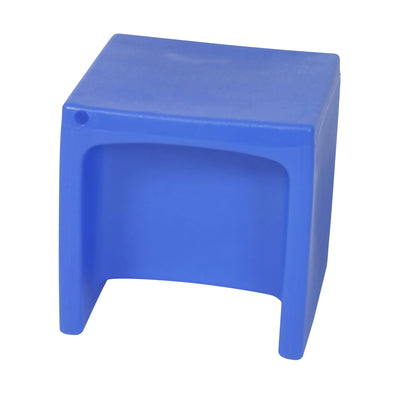 Children's Factory Kids Cube Chair For Classroom & Playroom, Blue (Open Box)