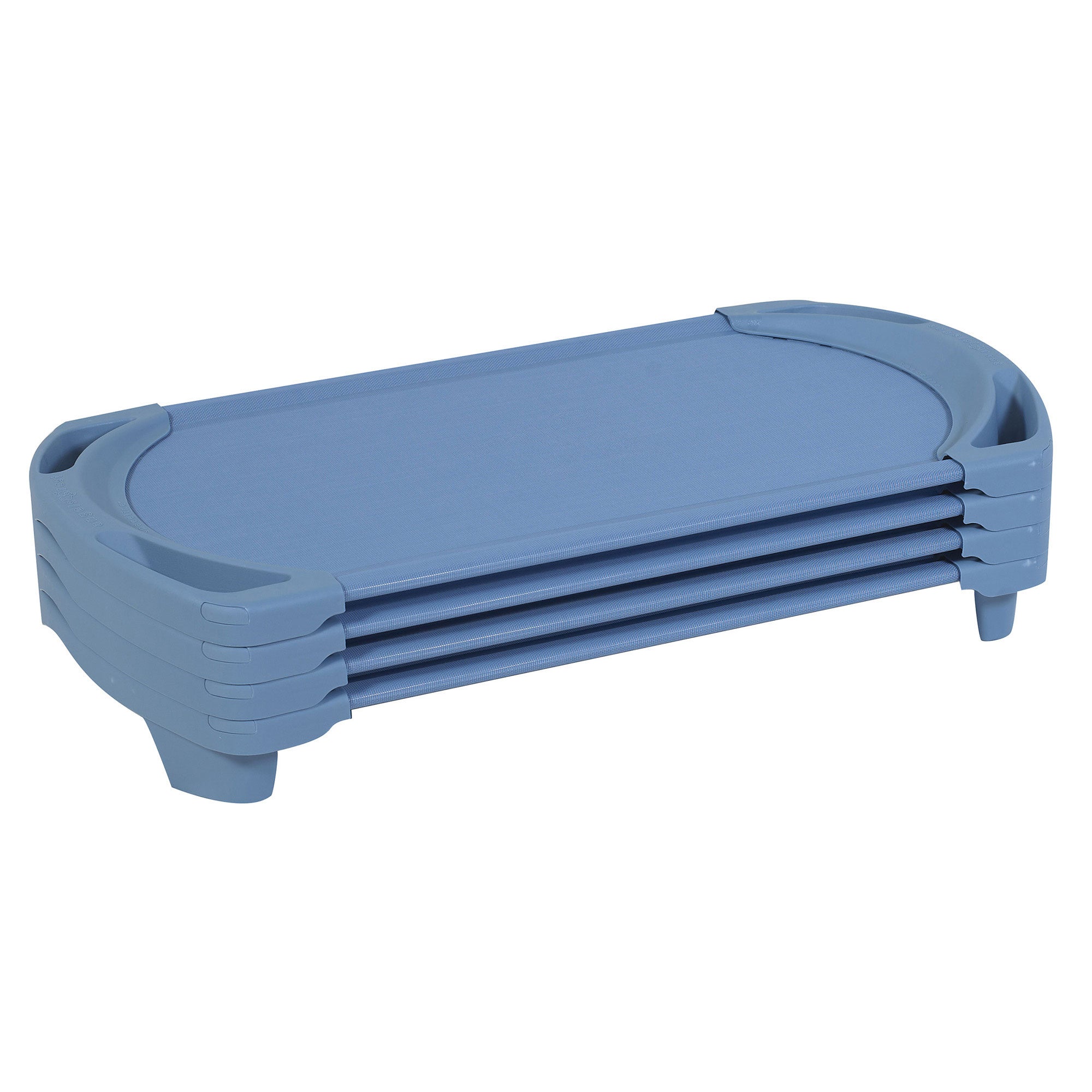 Angeles SpaceLine Toddler Portable Nap Cots for Kids, Wedgewood Blue (4 Pack)