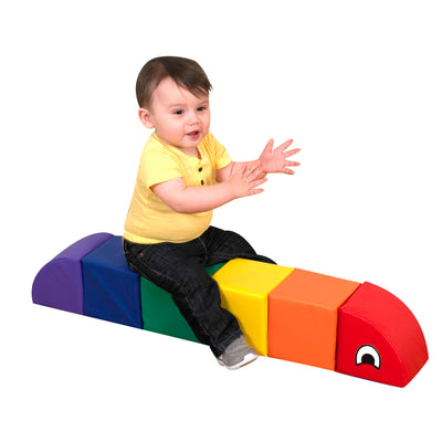 Children's Factory Baby Inchworm Chair & Climber Learning Play Set, Multicolor