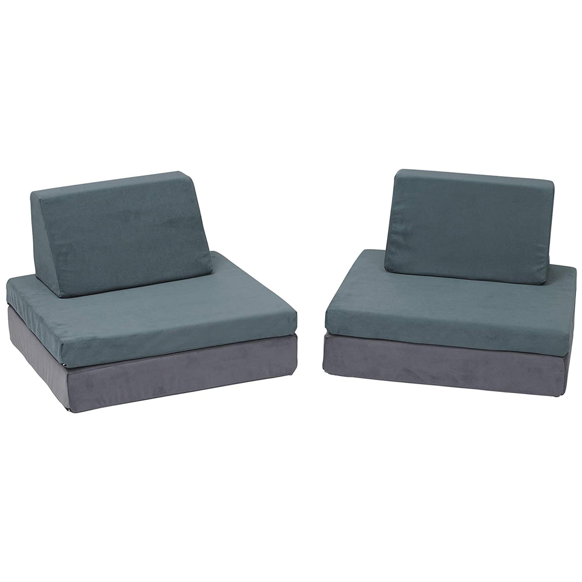 Children's Factory Multipurpose Whatsit Flexible Seating Kids Sofa Couch, Gray - VMInnovations