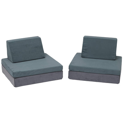 Children's Factory Multipurpose Whatsit Flexible Seating Kids Sofa Couch, Gray