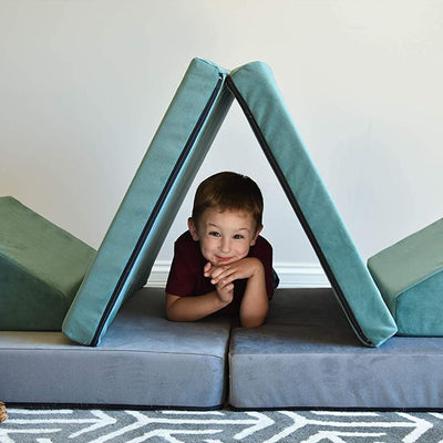 Children's Factory Multipurpose Whatsit Flexible Seating Kids Sofa Couch, Gray - VMInnovations