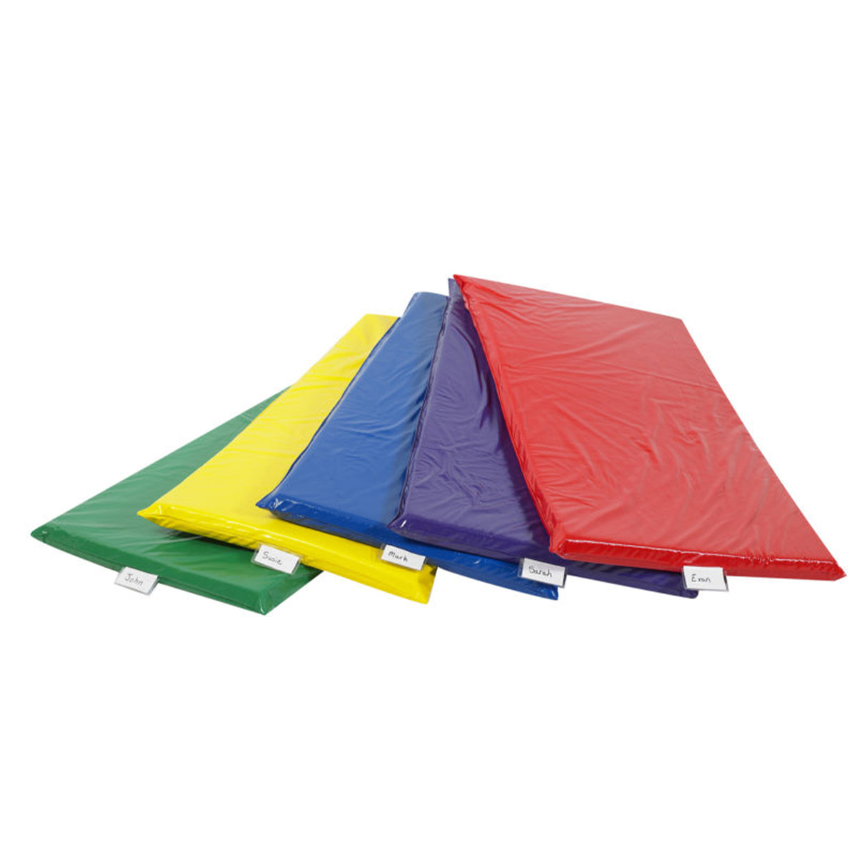 Children's Factory 2 Inch Daycare Floor Sleeping Rest Mats, Rainbow (Set of 5) - VMInnovations