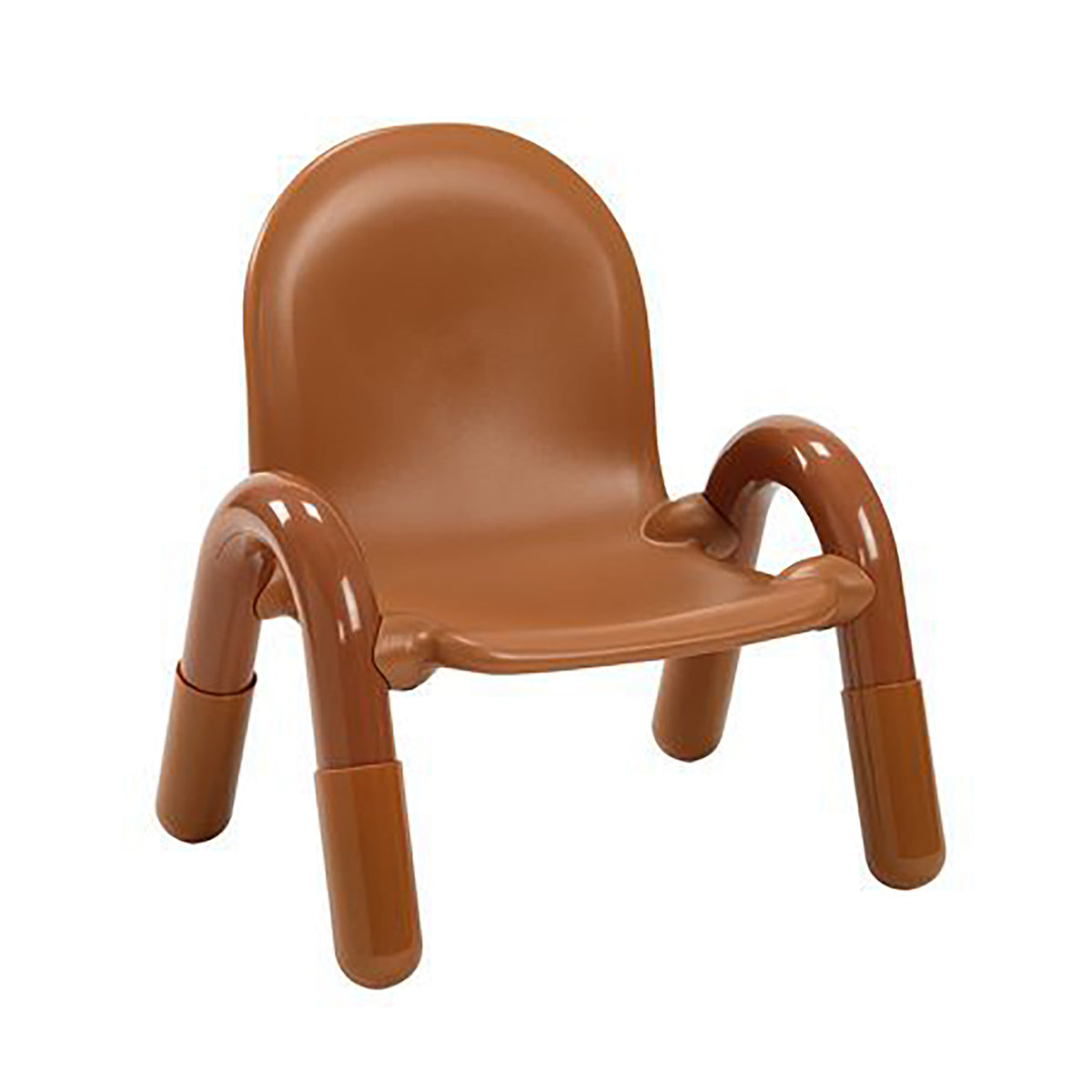 Angeles BaseLine 7'' Natural Wood Stackable Toddler School Desk Chair, Brown