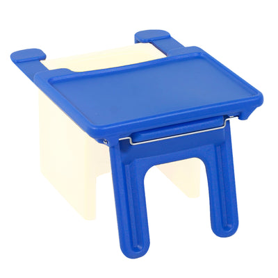 Children's Factory Edutray Converts Cube Chair to Kids Desk For Toddlers, Blue - VMInnovations