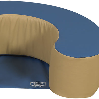 Children's Factory Woodland Sit Me Up Foam Seat Lounger for Newborns, Blue/Tan - VMInnovations
