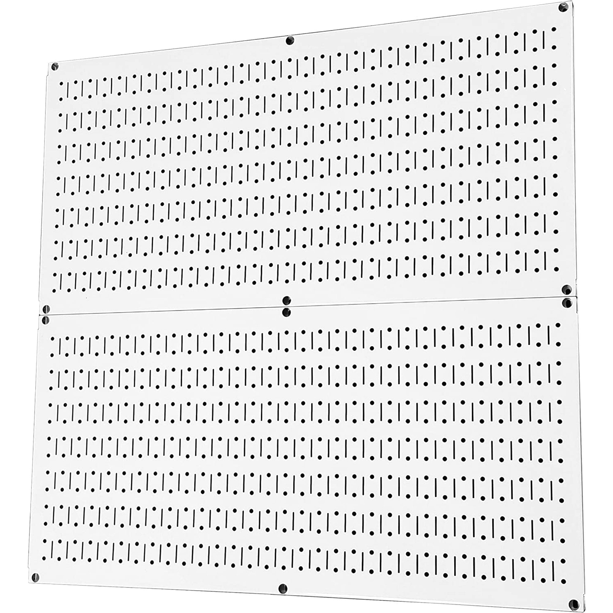 Wall Control 32" x 16" Horizontal Pegboard Garage Tool Organizer, White (2 Pack) - VMInnovations