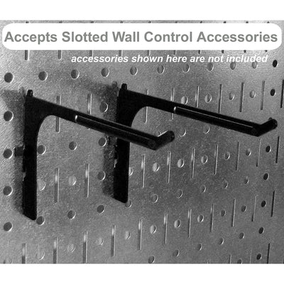 Wall Control 32x16" Horizontal Pegboard Garage Organizer, Grey (2 Pack) (Used)