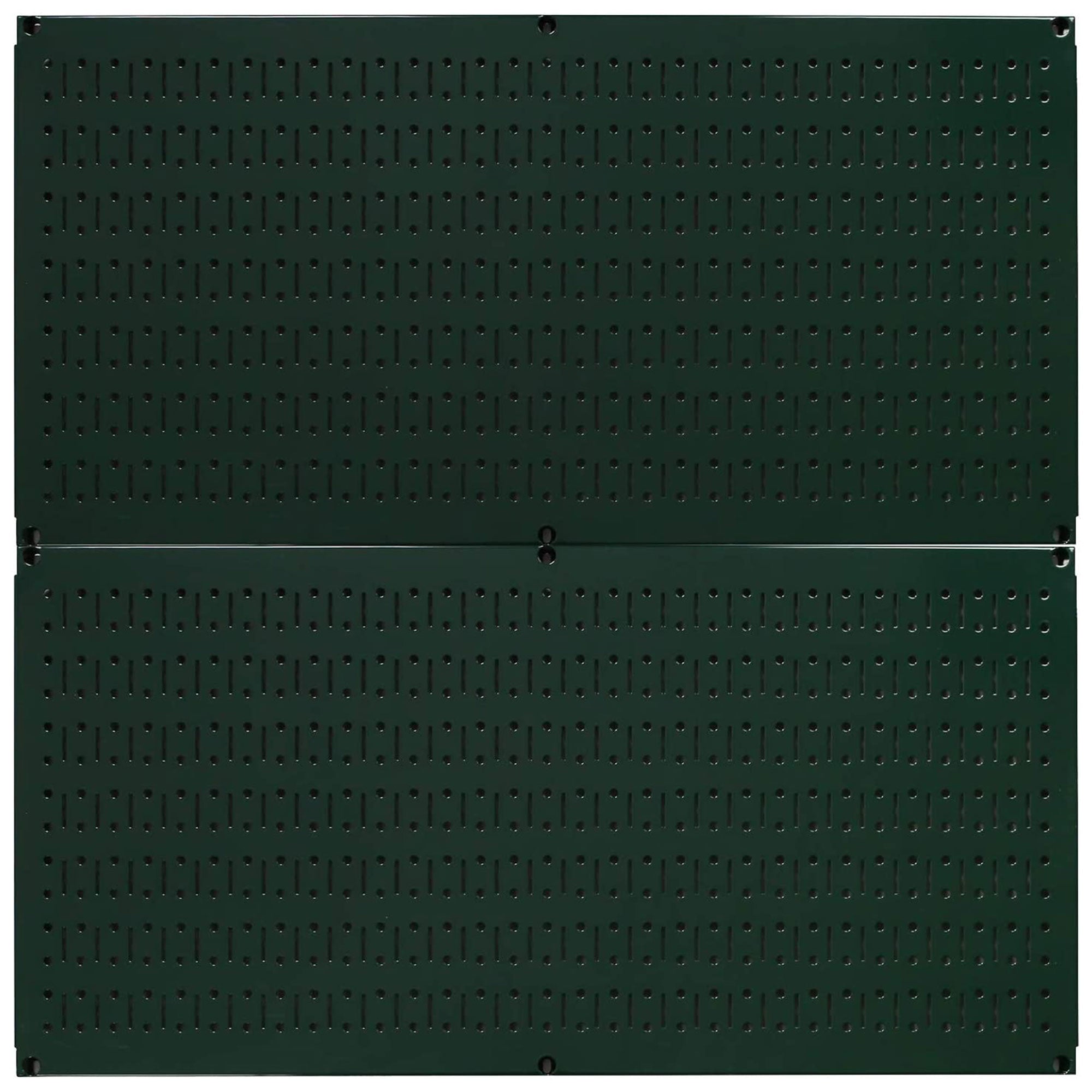 Wall Control 32" x 16" Horizontal Pegboard Garage Tool Organizer, Green (2 Pack) - VMInnovations