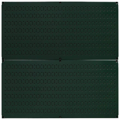 Wall Control 32" x 16" Horizontal Pegboard Garage Tool Organizer, Green (2 Pack) - VMInnovations